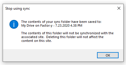 Stop using sync